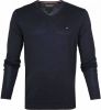 Tommy Hilfiger Blauwe Trui Core Cotton silk Vneck online kopen