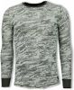 Tony Backer Army Look Shirt Long Fit Sweater Groen , Grijs, Heren online kopen