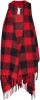 Woolrich Red Buffalo Controleer Red Black Cape , Rood, Dames online kopen