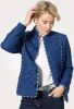MONA Doorgestikte jas met folieprint Royal blue/Wit online kopen