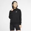 Nike Sportswear Essential Fleecehoodie met trechterhals voor dames Zwart online kopen