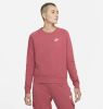 Nike Sportswear Essential Fleecetop met ronde hals voor dames Roze online kopen