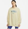 Nike Sportswear Essentials Oversized sweatshirt van fleece voor dames Wit online kopen