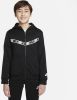 Nike Sportswear Hoodie met rits voor jongens Black/Black/White online kopen