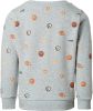 Noppies sweater Franklin met all over print grijs melange/oranje online kopen