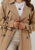 Beaumont Double breasted trenchcoat met klepzakken en strikceintuur online kopen