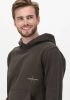 Calvin klein JEANS hoodie met biologisch katoen olijfgroen online kopen
