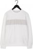 Calvin Klein Witte Sweater Blocking Institutional Crew Neck online kopen