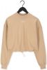 Calvin Klein Zand Sweater Stacked Logo Mockneck Sweatshirt online kopen