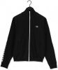 Fred Perry Logo geërgeerd sweatshirt met zip through , Zwart, Heren online kopen
