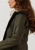 Ilse Jacobsen Long Rain Coat Dames (Softshell-Lange Vorm) Donkerkaki online kopen