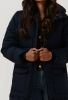 Object Donkerblauwe Gewatteerde Jas Hanna L/s Long Jacket online kopen