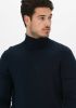 Purewhite Donkerblauwe Coltrui Essential Knit Turtleneck online kopen