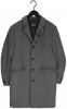 Scotch & Soda Grijze Mantel Classic Wool blend Overcoat online kopen
