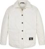 Calvin Klein Gebroken Wit Jack Quilted Wide Overshirt online kopen