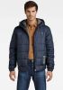 G-Star Blauwe G Star Raw Gewatteerde Jas Meefic Sqr Quilted Hdd Jkt online kopen