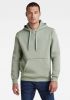 G-Star G Star RAW hoodie met biologisch katoen iceberg green online kopen