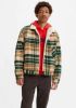 Levi's Sherpa Trucker oversized overshirt in wolblend met ruitdessin online kopen
