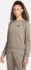 Nike Sportswear Essential Sweatshirt van fleece voor dames Grijs online kopen