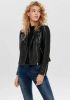 Only Onlgemma faux leather biker otw noos black Leren jassen Zwart online kopen