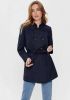 ONLY trenchcoat tussen ONLVALERIE met ceintuur donkerblauw online kopen