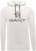 GANT Regular Fit Hooded Sweatshirt wit, Effen online kopen
