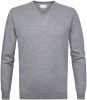 Profuomo Merino v hals pullover grey(pp2j00006d ) online kopen