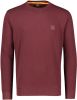 Hugo Boss sweater bordeaux effen katoen ronde hals online kopen