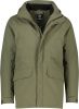 Tenson winterjas groen normale fit effen rits + knoop online kopen