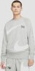Nike Sportswear Swoosh Fleecetop met ronde hals voor heren Dark Grey Heather/White Heren online kopen