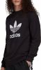 Adidas Adicolor Trefoil Crew Heren Sweatshirts Black Katoen Fleece online kopen