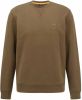 Hugo Boss sweater bordeaux effen katoen ronde hals online kopen