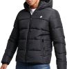 Superdry Winterjas sports puffer hooded sailor blue(m5011212a bro ) online kopen