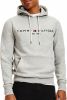 Tommy Hilfiger Herren Kapuzensweatshirt Logo Hoody , Grijs, Heren online kopen