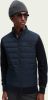 Scotch & Soda Blauwe Gewatteerde Jas Padded Jacket With Knitted Sleeve And Back Panel online kopen