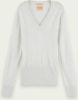 Maison Scotch 159210 Lightweight knit with fitted waist and v-neck online kopen