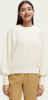 Scotch & Soda Ecru Sweater Loose Fit Sweat With Puff Sleeves online kopen