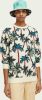 Scotch & Soda Printed sweatshirt offwhite palmtrees aop(171669 5732 ) online kopen