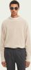 Scotch and Soda Truien Waffle structured Organic Cotton long sleeve Wit online kopen