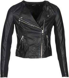 Vero Moda Vmria FAV Short Faux Leather Jacket: Black | Freewear Zwart online kopen
