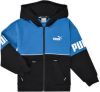 PUMA Power Club Full Zip Fleece Hoodie Kids Blauw online kopen