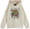 Scotch and Soda Truien Girls Loose fit artwork hoodie Wit online kopen