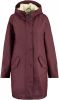 America Today Dames Lange Regenjas Van Gerecycled Polyester Teddy Rood online kopen