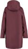 America Today Dames Lange Regenjas Van Gerecycled Polyester Teddy Rood online kopen
