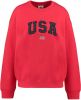 America Today sweater met tekst rood/zwart online kopen