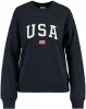 America Today sweater met tekst donkerblauw online kopen