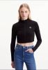 Calvin klein Korte Milano Zip thr J20J220285Beh Jeans, Zwart, Dames online kopen