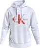 Calvin Klein Hooded sweatshirt with fleece interior , Wit, Heren online kopen