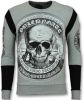 T-Shirt Lange Mouw Enos Rhinestone Trui Skull Dollar Sweater - online kopen
