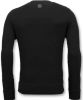 Enos Sweater met Print 7319 , Zwart, Heren online kopen